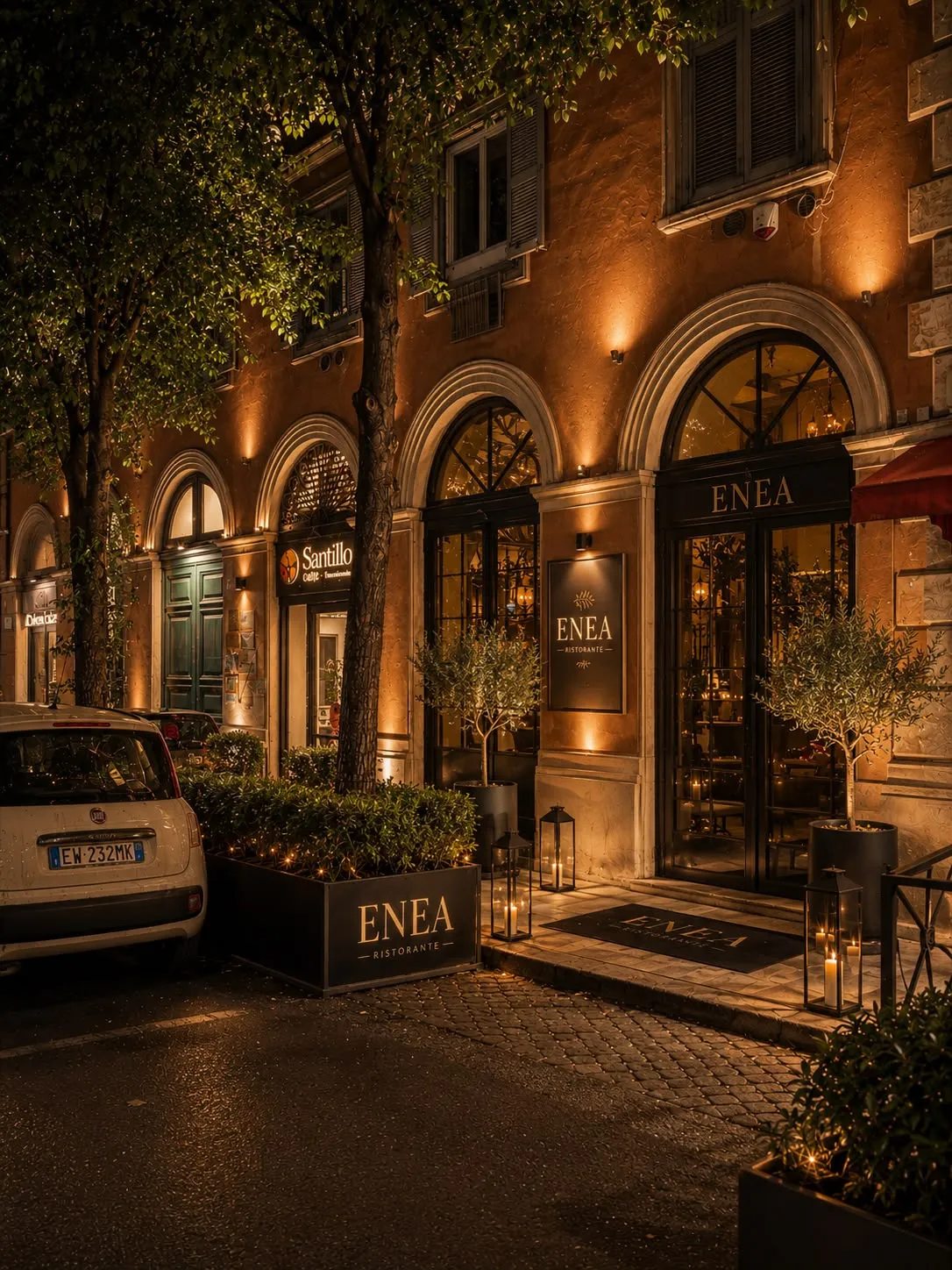 L’ingresso di ENEA su Via Boncompagni di sera