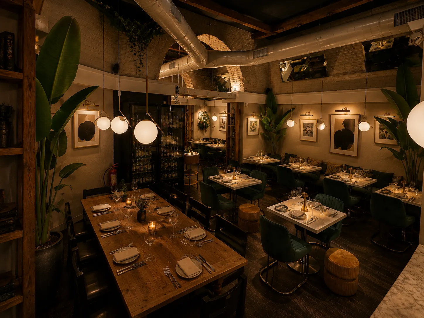 La sala di ENEA sotto le volte in mattoni